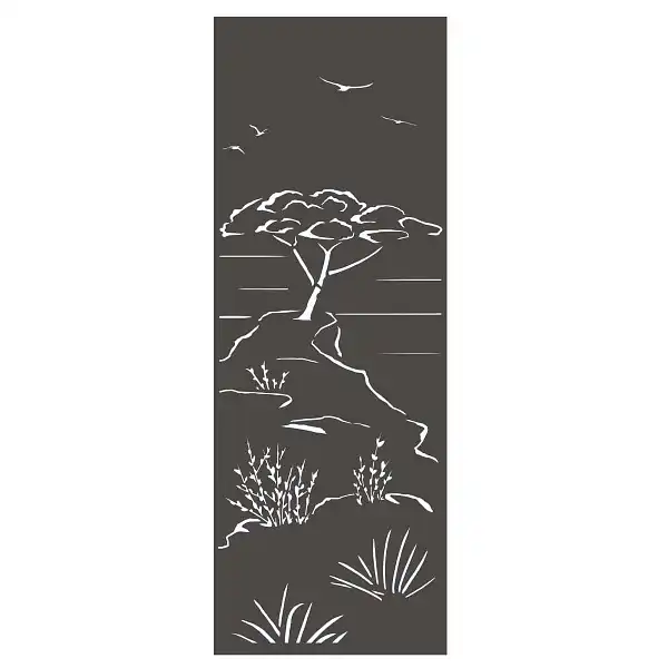 panneau deco pin parasol gris