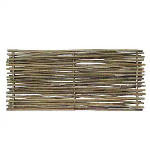 Barrière noisetier L.180 x H.80cm - tressage horizontal