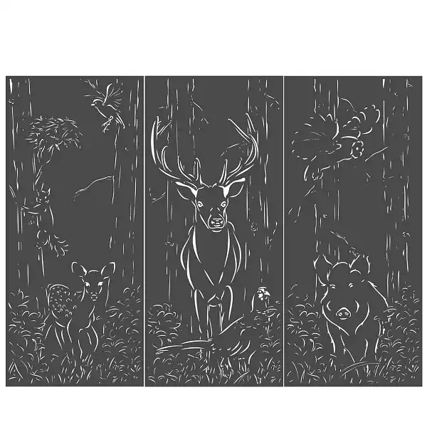 panneau occultant scene foret