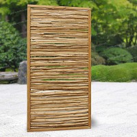 Panneau cadre en pin et rameaux de noisetier 90x180cm