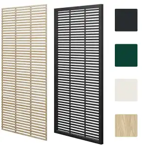 Treillis Panneau brise-vue vénitien en bois - fabrication standard ou renforcée