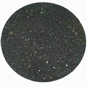 Dalle ronde caoutchouc recyclé noir 32cm diametre