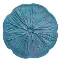 Pas japonais Lotus en fonte - Gris bleu