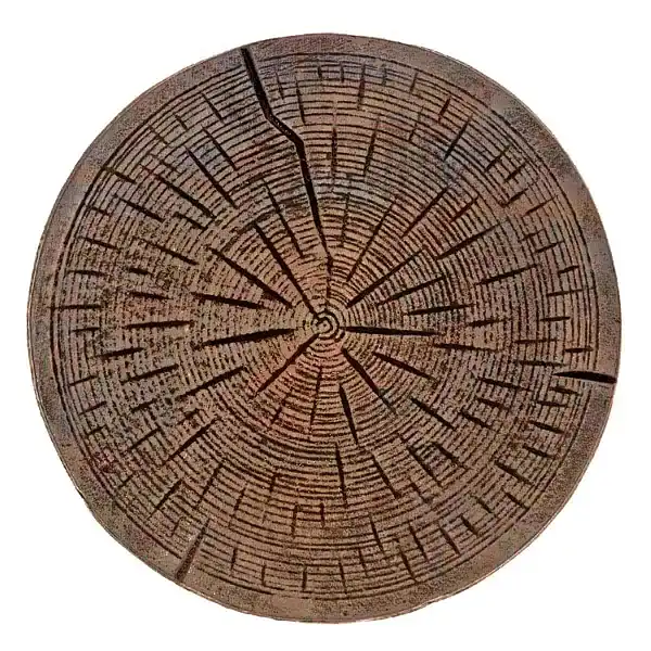 pas japonais rondin marron