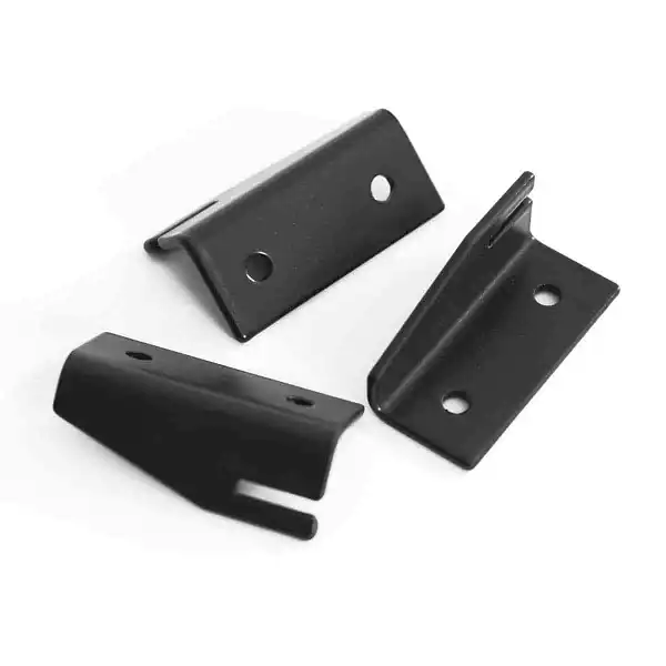 patte fixation treillage acier noir