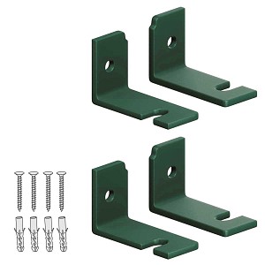 Pattes de fixation x4 pour treillage mural - Vert