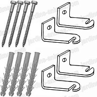 Pattes de fixation x4 pour Treillage mural