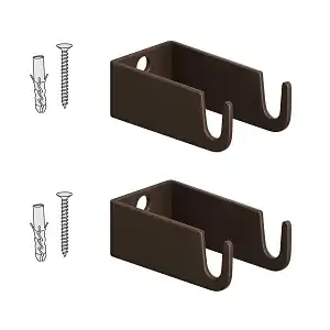 Lien vers un produit variante ou accessoire : Pattes de fixation x2 pour treillage mural - acier galvanisé brun