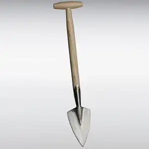 Pelle à plantation Sneeboer en inox et frêne