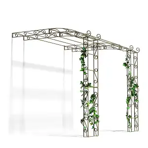Pergola adossée en fer