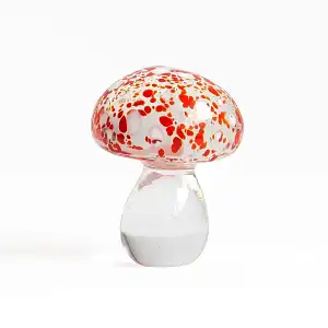 Champignon décoratif en verre soufflé - petit amanite
