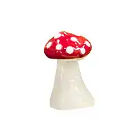 Petit champignon en céramique Amanite 4cm  Petit champignon en céramique Amanite 4cm
