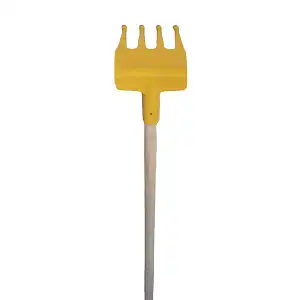 Râteau à Feuilles En Plastique Sans Manche - Largeur 47 Cm - Couleur Rouge - Léger (205 G), Durable - Pour Jardin, Plage, Terrasse - Diamètre Manche 18-22 Mm
