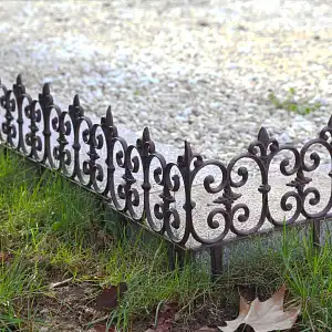 Bordure jardin décorative en fonte 26cm