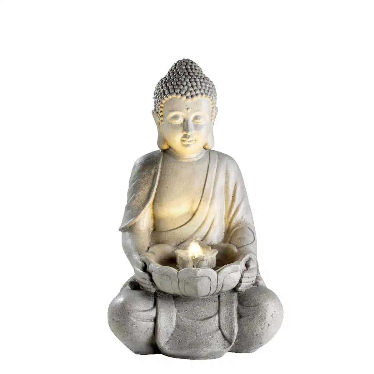 Fontaine Bouddha à LED H. 45cm  Fontaine Bouddha à LED H. 45cm