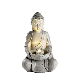 Fontaine Bouddha à LED H. 45cm