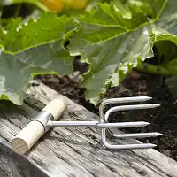 Griffe de jardin à une main 5 dents