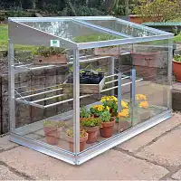 Mini serre en verre et aluminium 0.80m2
