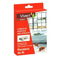 3 pièges de détection punaises de lit avec attractif