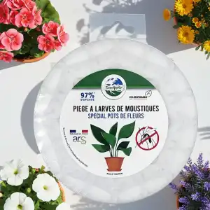 Piège à larves de moustiques pour soucoupe pot de fleurs D.15cm