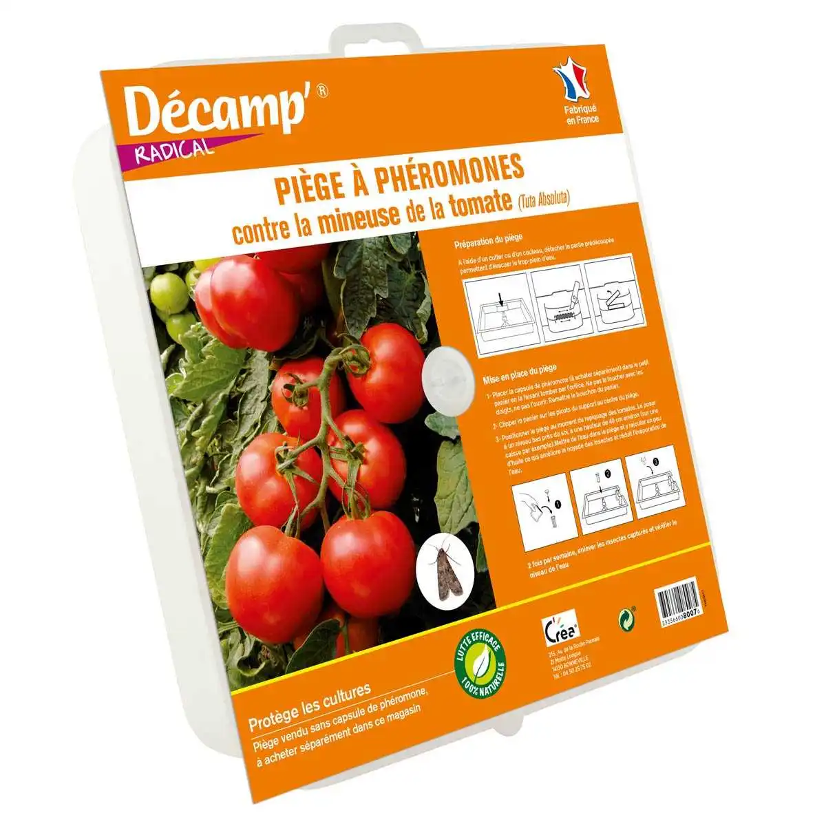 Piège à eau contre la mineuse de la tomate  Piège à eau contre la mineuse de la tomate