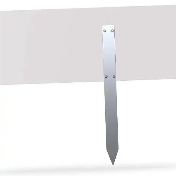 piquet droit bordure metal