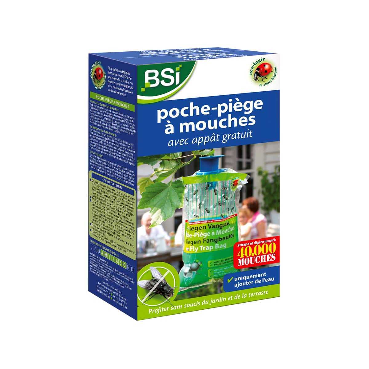 poche piege mouches avec appat