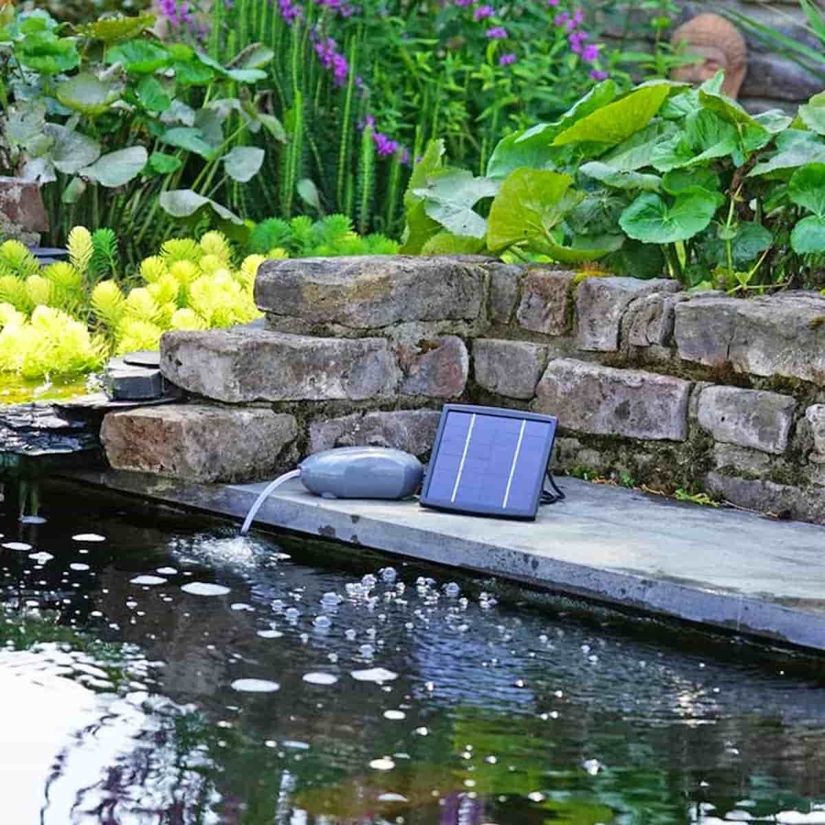 80 Watt Solaire Pompe de Bassin Cours D'Eau Filtre Plongée Étang Jardin 