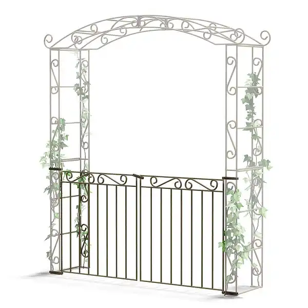 portail metal arche pagode