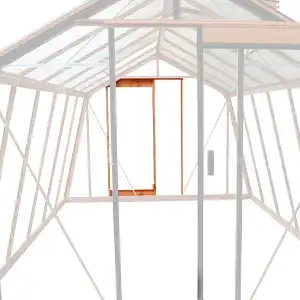 Porte arrière supplémentaire pour serre ACD - 185 x 68cm