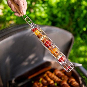 Petit panier à légumes pour barbecue - inox