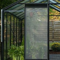 Porte moustiquaire laquée noir pour serre ACD - 185 x 68cm