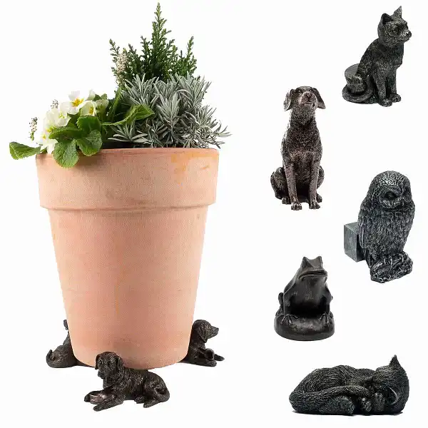 porte plante pot figurines animaux