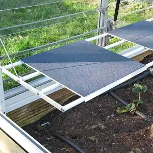 Pack 5 tablettes porte-pot pour étagère mini serre