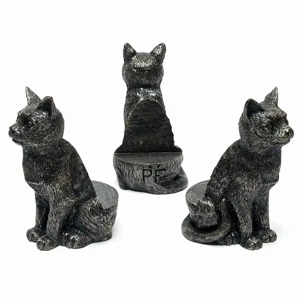 porte pot plante chat assis