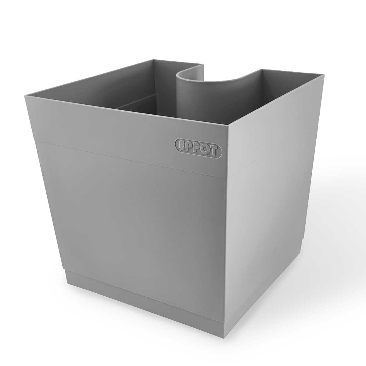 pot cache gouttiere gris beton