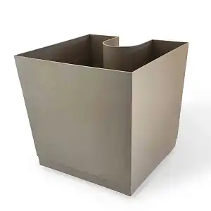 Pot de fleur gouttière - Taupe