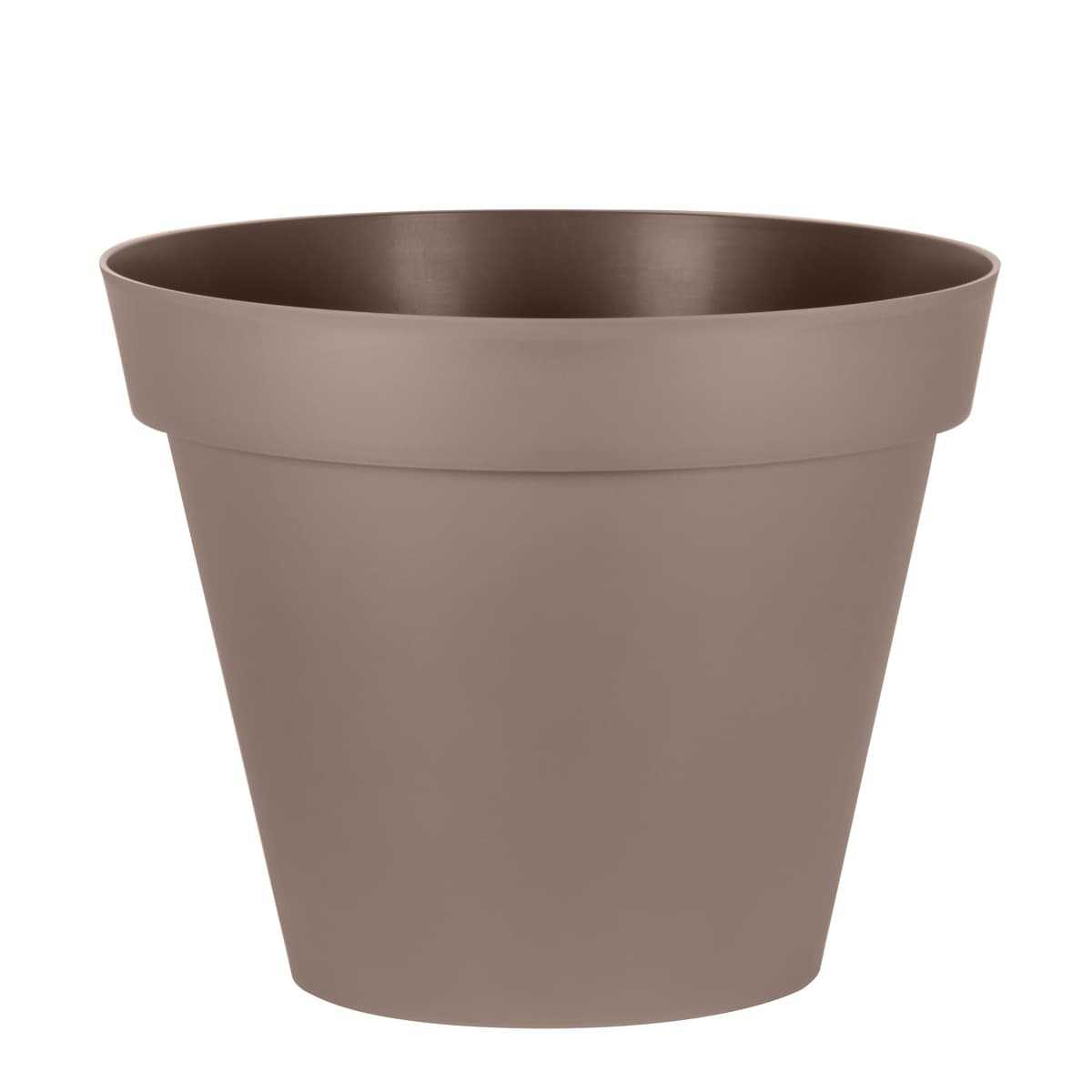 pot fleurs xxl taupe