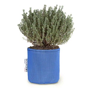 Lien vers un produit variante ou accessoire : Pot de fleur extérieur en textile recyclé 12cm - Bleu