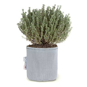 Lien vers un produit variante ou accessoire : Pot de fleur extérieur en textile recyclé 12cm - Gris