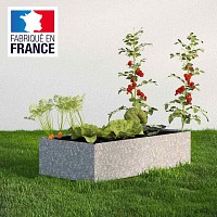 Bac potager rectangulaire en acier