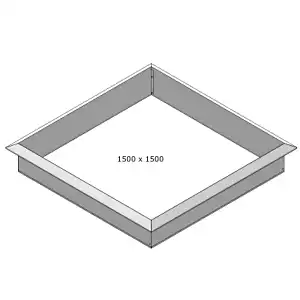 Carré potager acier 150x150cm anti limace