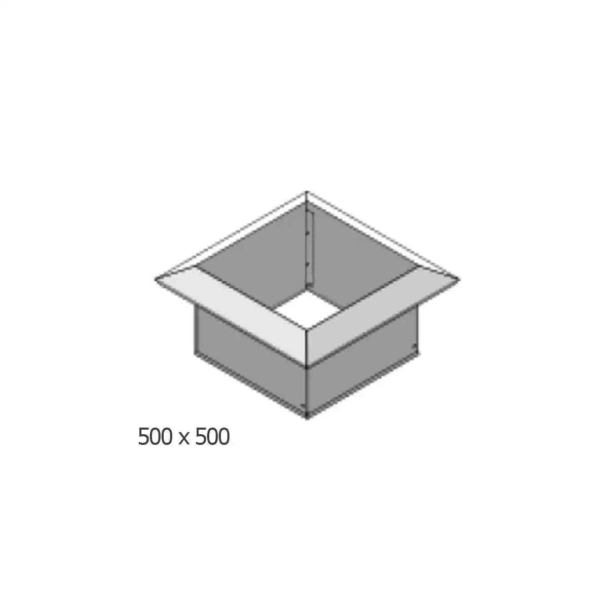 Carré potager acier 50x50cm anti limace  Carré potager acier 50x50cm anti limace