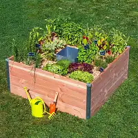 Potager en trou de serrure, keyhole garden en bois  Potager en trou de serrure, keyhole garden en bois