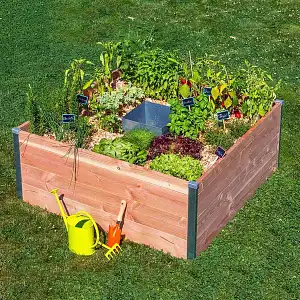 Potager en trou de serrure, keyhole garden en bois