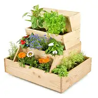 Lombricomposteur potager en bois - Patiocomposteur sur roulettes