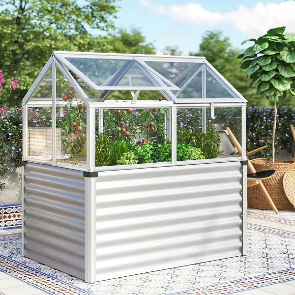 potager sureleve serre alu