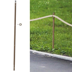 Lien vers un produit variante ou accessoire : Piquet pour clôture hauteur 120 cm avec anneau de corde, en acier peint diamètre 2.5cm