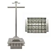 Presse motte pour semis, 20 mottes de 40mm - Acier inoxydable et manche amovible