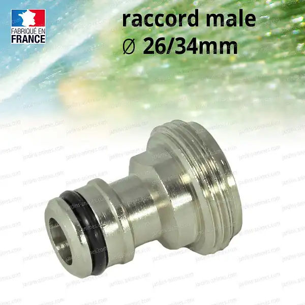 raccord male 26 34mm